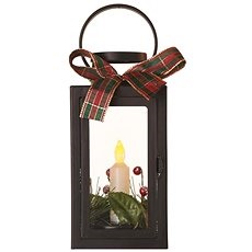 Karácsonyi fénydekorációk – lámpás az ablakba